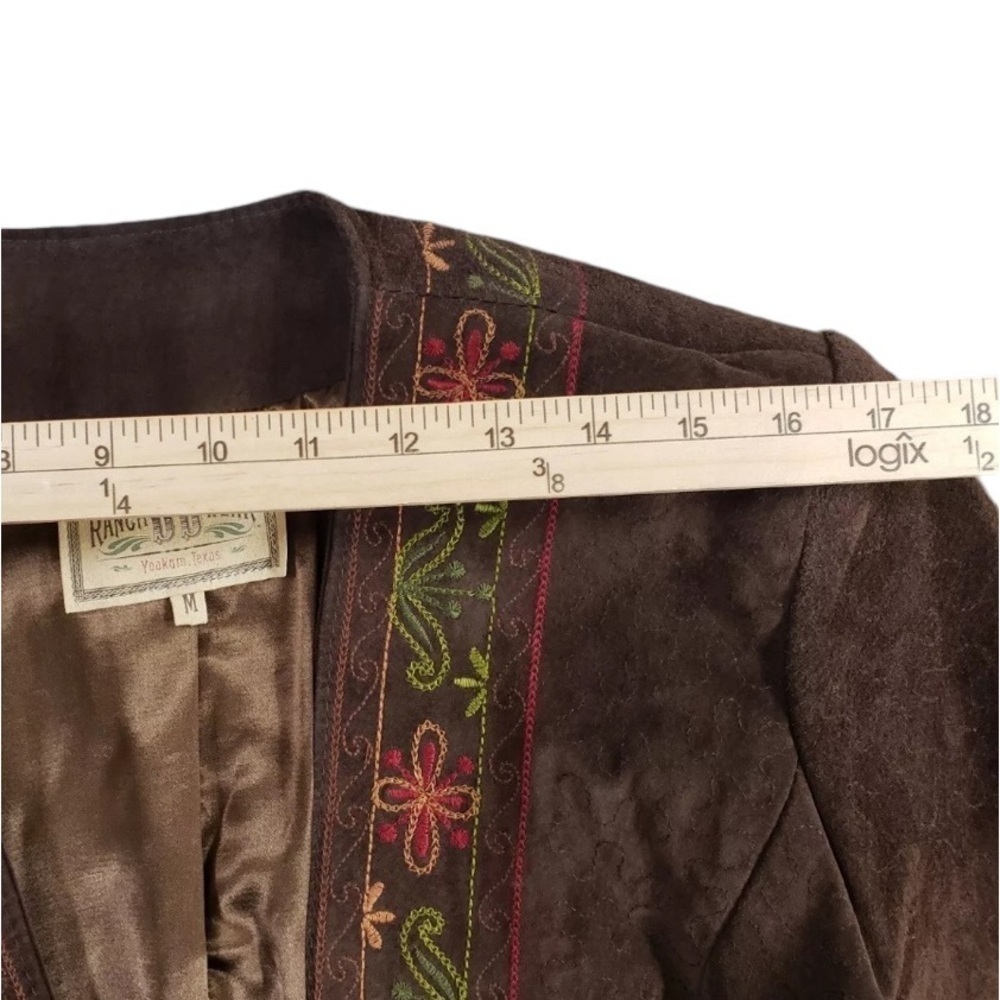 Double D Ranch Wear suede embroidered Peruvian Jacket limited edition RARE - Picture 13 of 14